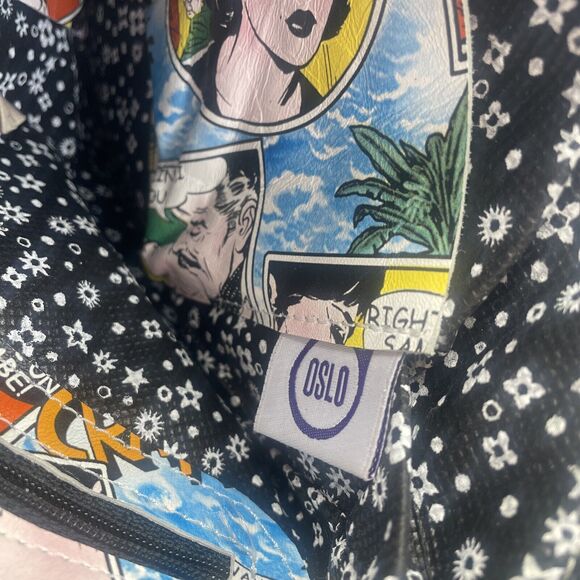 Oslo Comic Strip Crossbody Handbag And Matching Wallet - Picture 9 of 16